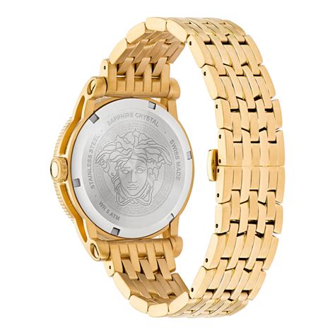 reloj versace hombre dorado